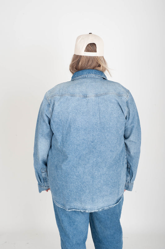 Curvy SMO Denim Shirt