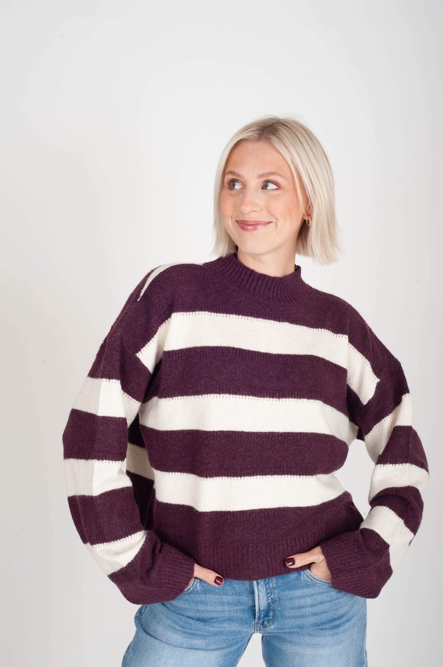 Inez High Neck Sweater