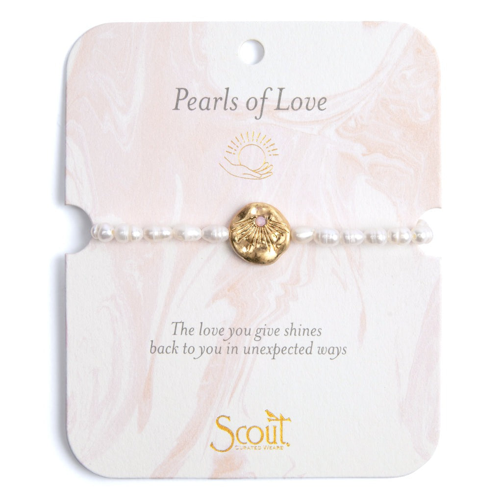 Pearl Affirmation Bracelet | Love