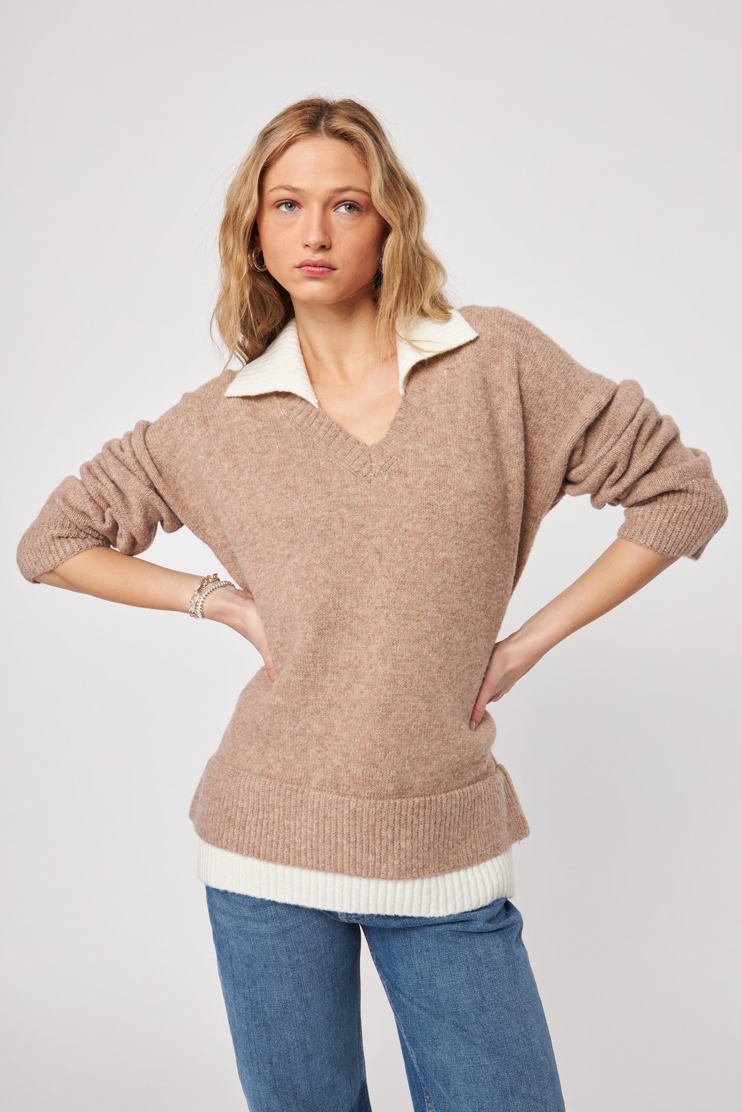 Sage Collar Sweater