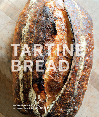 Book cover of 'Tartine Bread' with a loaf of bread and the author's name.