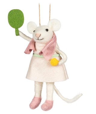 Pickleball Mouse Ornament