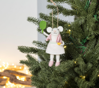 Pickleball Mouse Ornament
