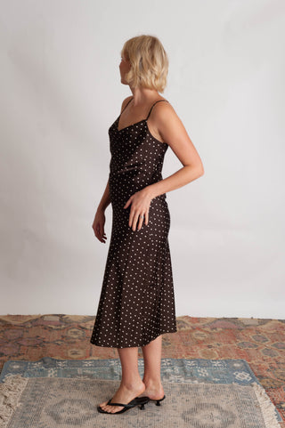 Cartier Cowl Neck Satin Dress