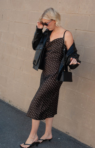 Cartier Cowl Neck Satin Dress