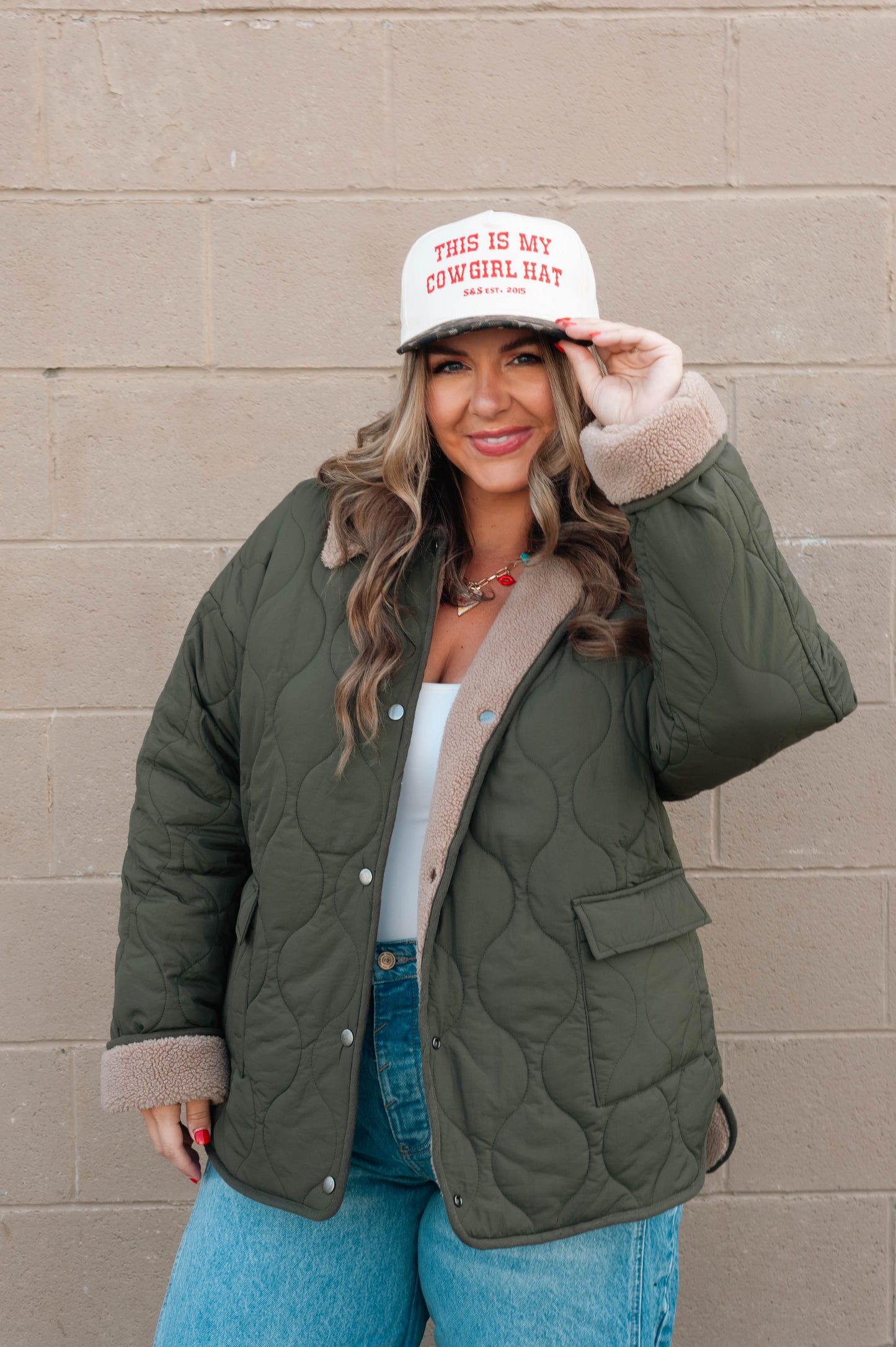 Cowgirl Hat Embroidered Trucker Hat