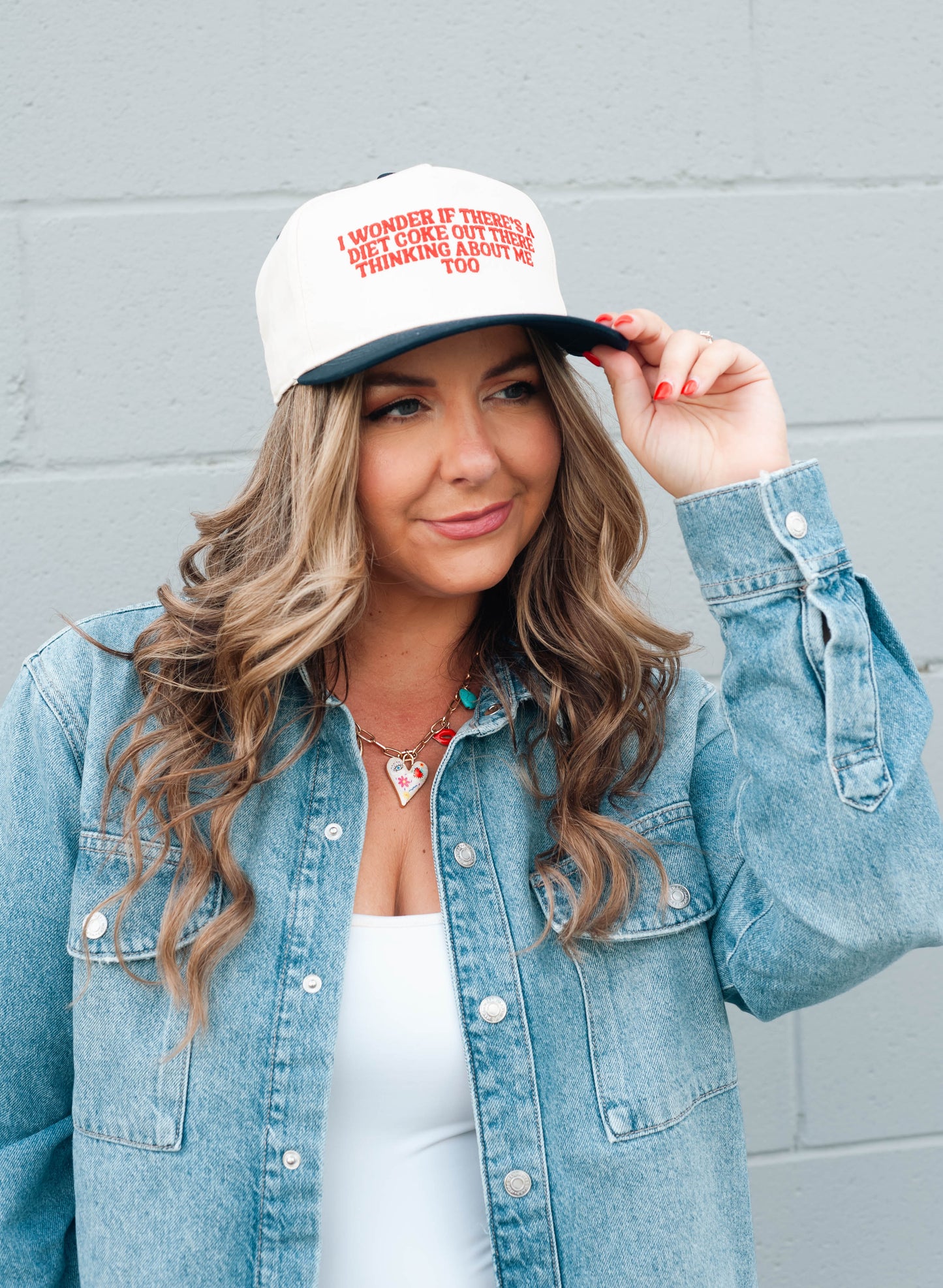 Diet Coke Embroidered Trucker Hat