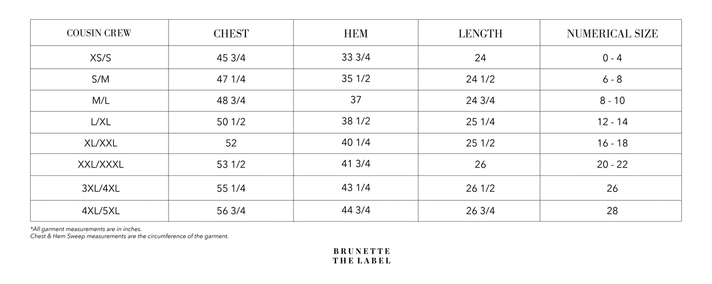 Je T'aime Cousin Crew