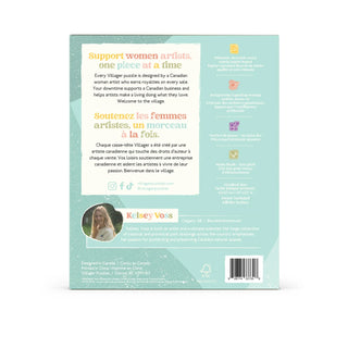 The back of a light teal book or booklet cover is shown against a white background, with printed text, small icons, a circular photo, and a barcode.