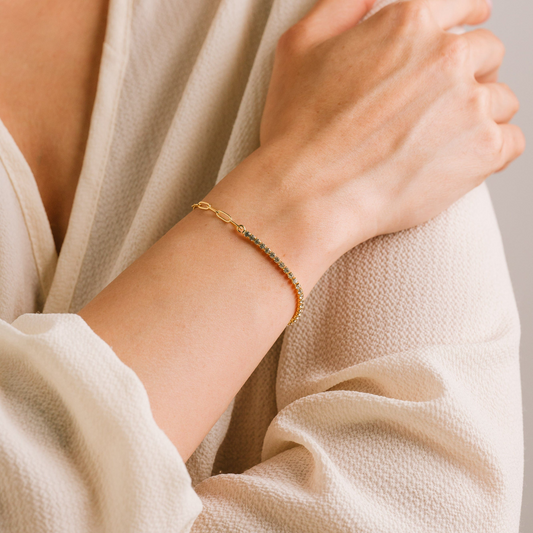 Tennis Paperclip Bracelet