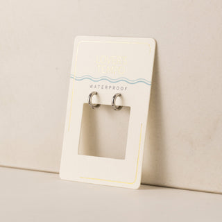 silver hoop earrings