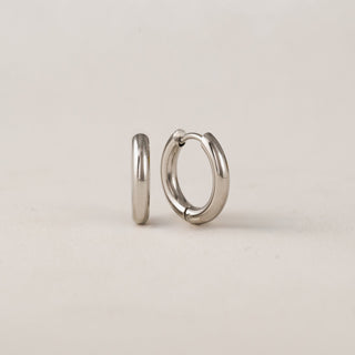 silver hoop earrings