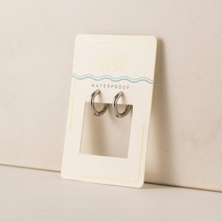 silver hoop earrings