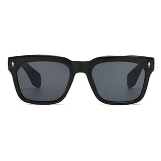 front view of black sunglasses