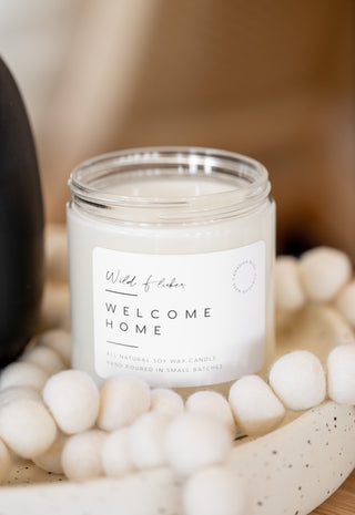 Bougie de bienvenue à la maison