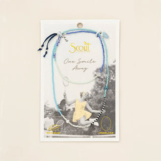 Mixed media beaded bracelet on a branded Scout Jewelry Card