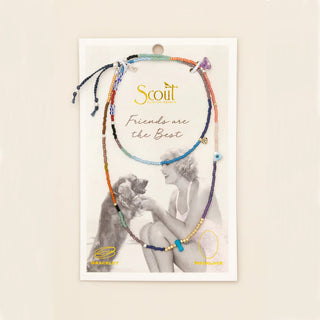 Mixed media beaded bracelet on a branded Scout Jewelry Card