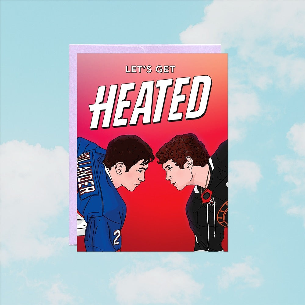 A heated rivalry Valentine's day card