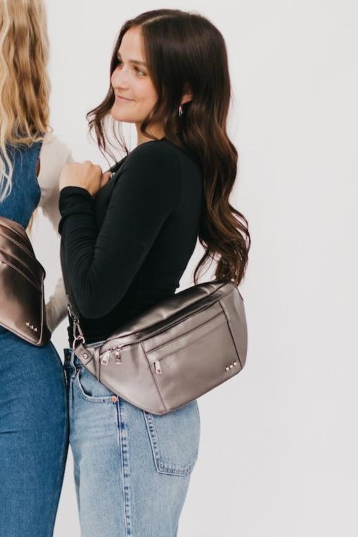 Marley Metallic Oversized Bum Bag