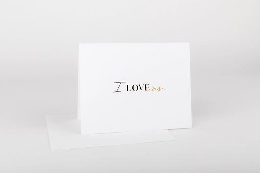 I Love Us Card