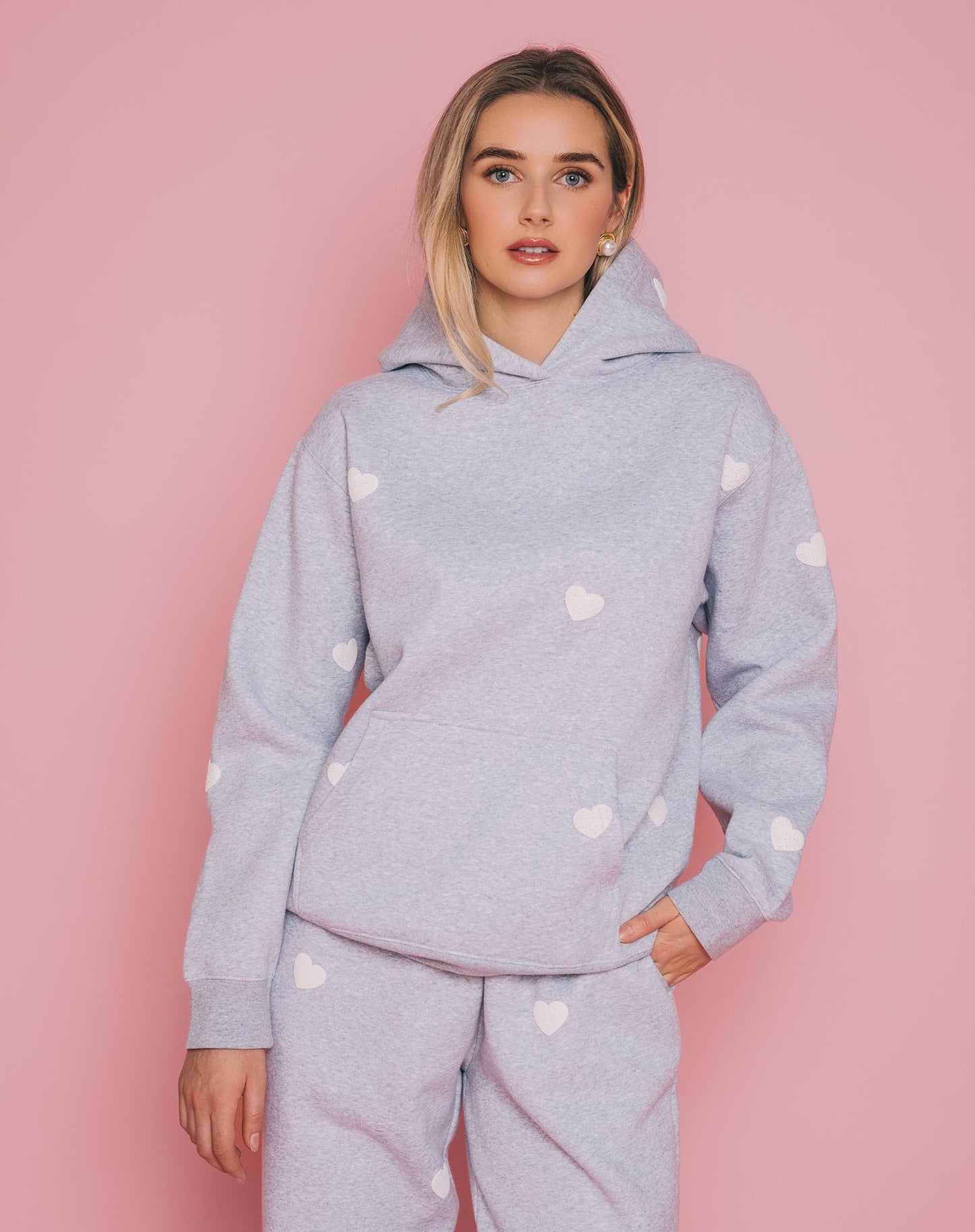 All Over Heart Core Hoodie