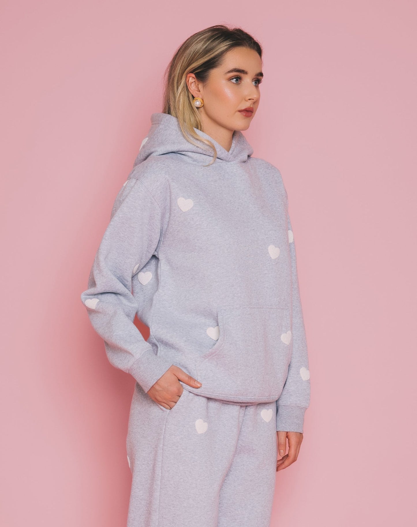 All Over Heart Core Hoodie