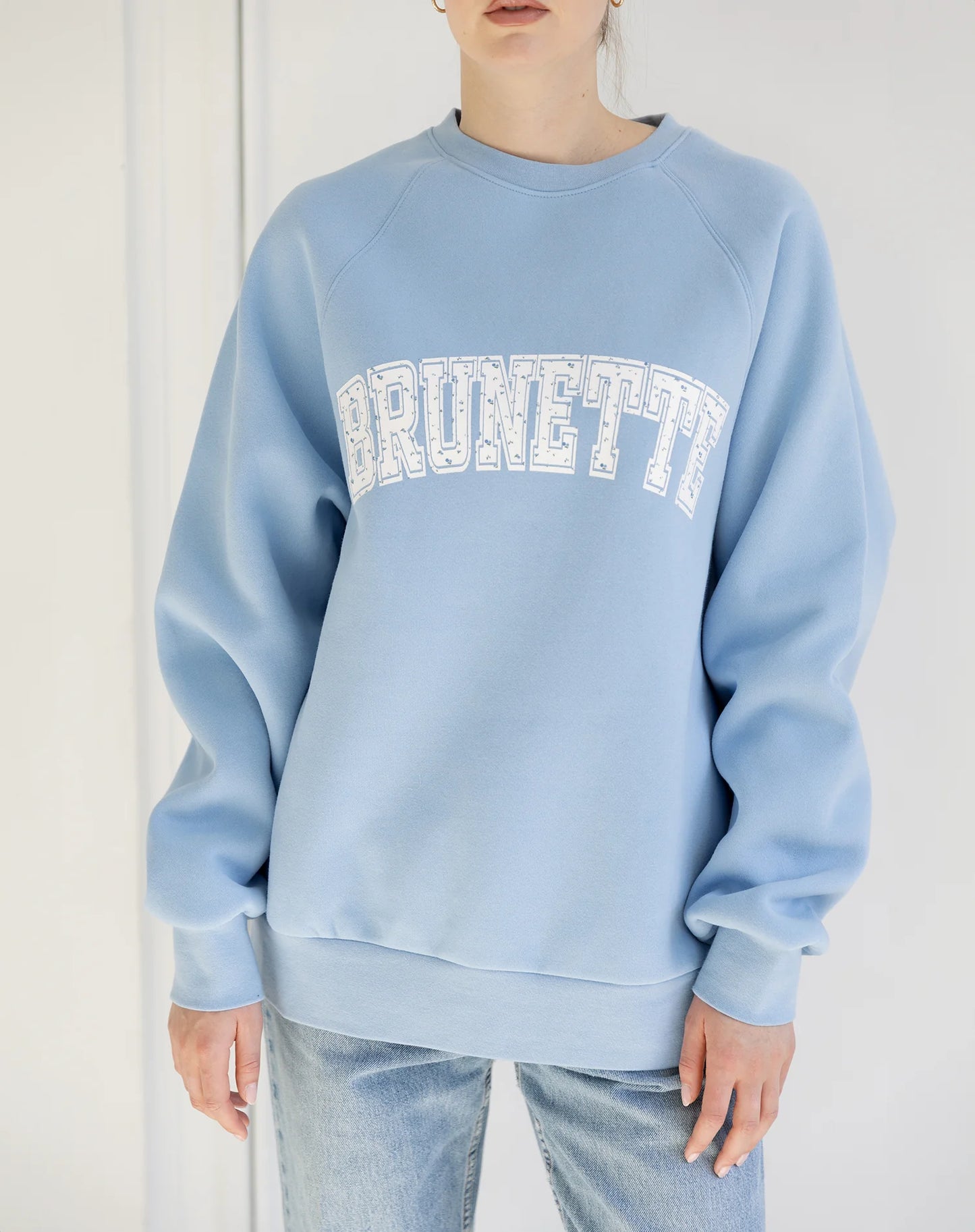 Brunette Floral Varsity NYBF Crew