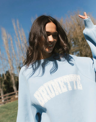 Brunette Floral Varsity NYBF Crew