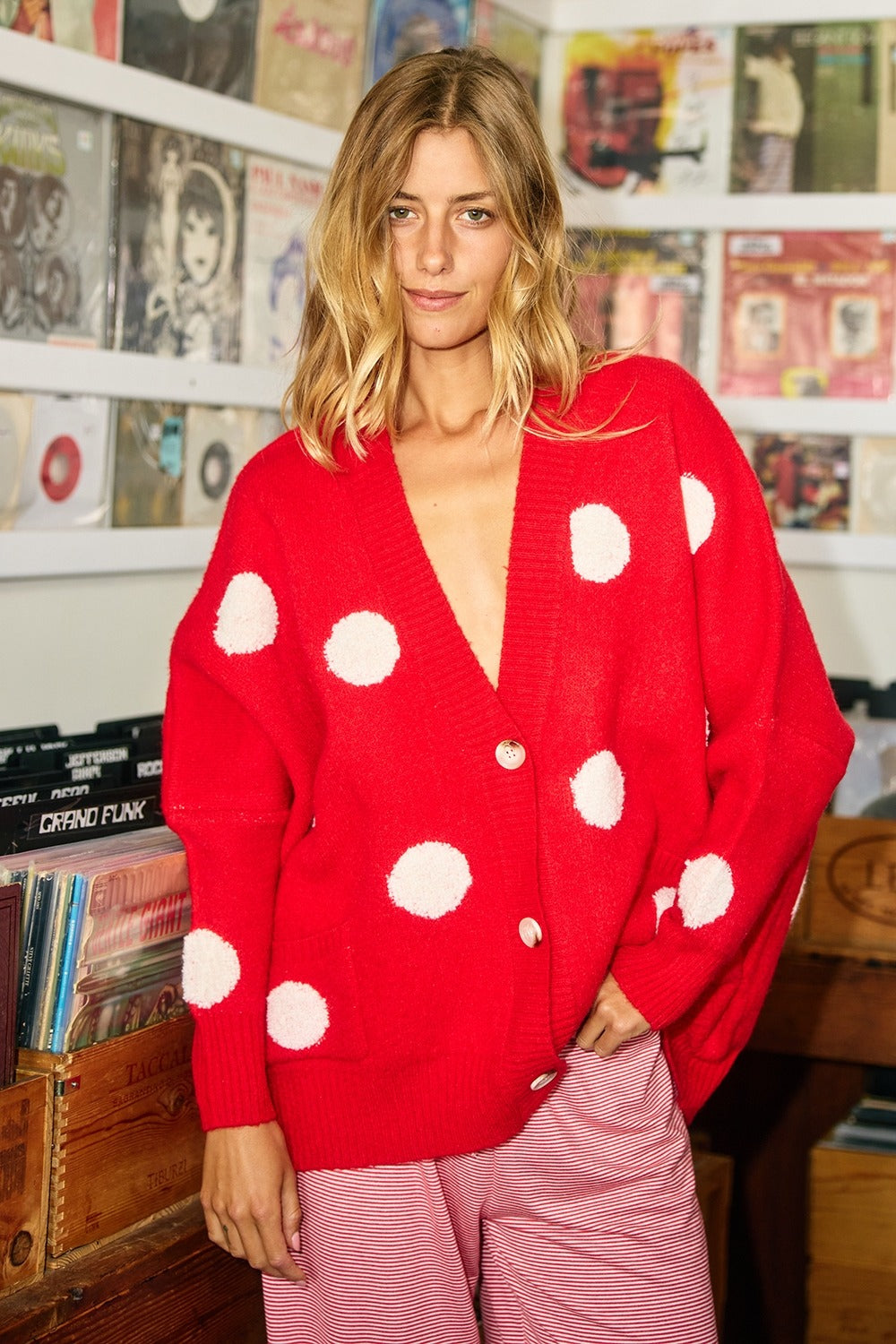 Polly Polka Dot Cardigan – Stitch & Stone