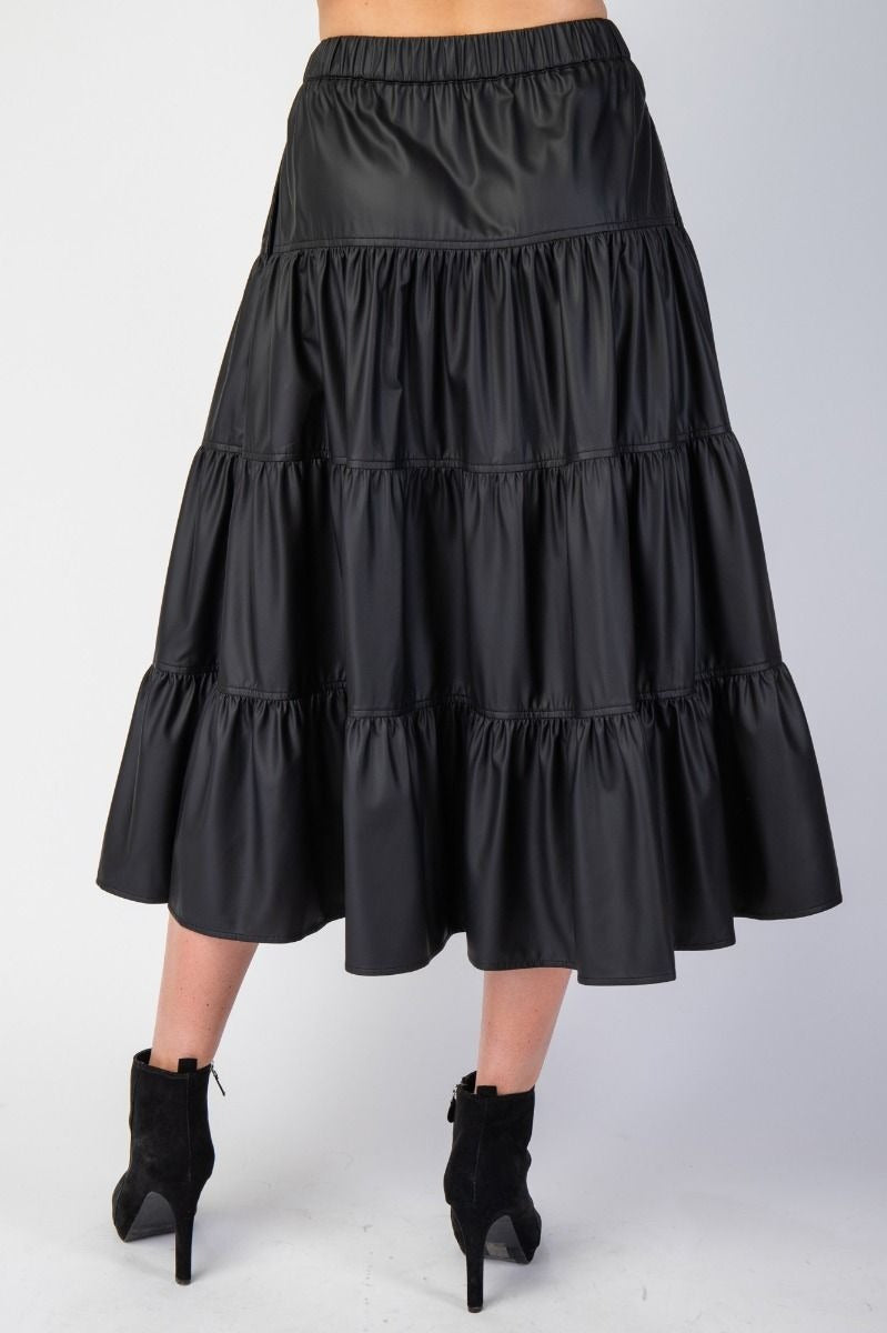 Betty Faux Leather Skirt