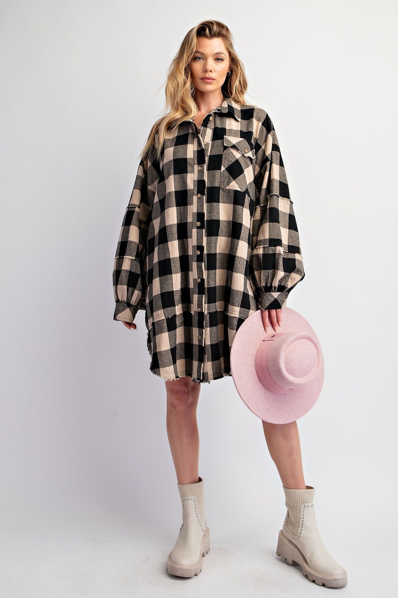 Selena Plaid Tunic Dress