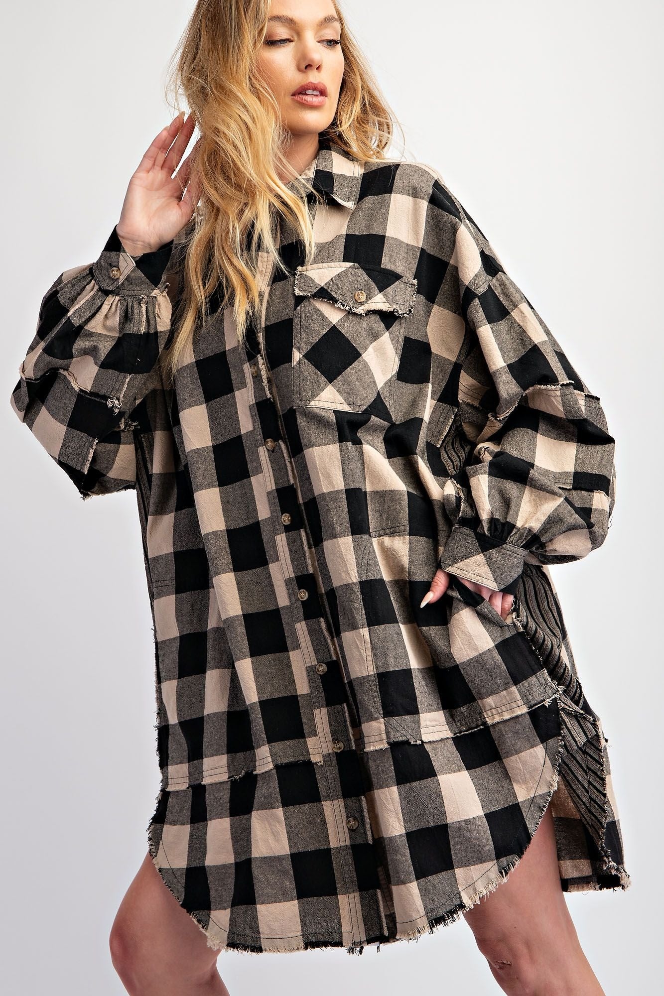 Selena Plaid Tunic Dress