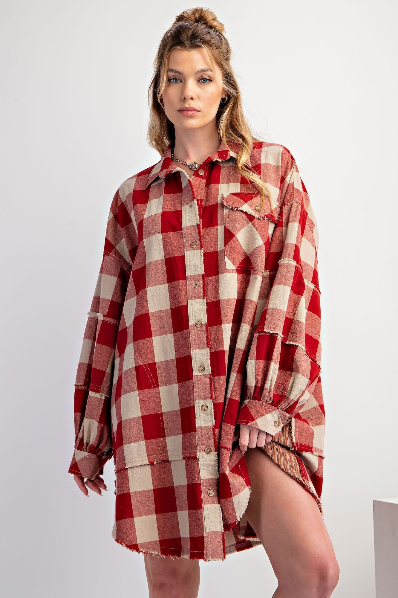 Selena Plaid Tunic Dress