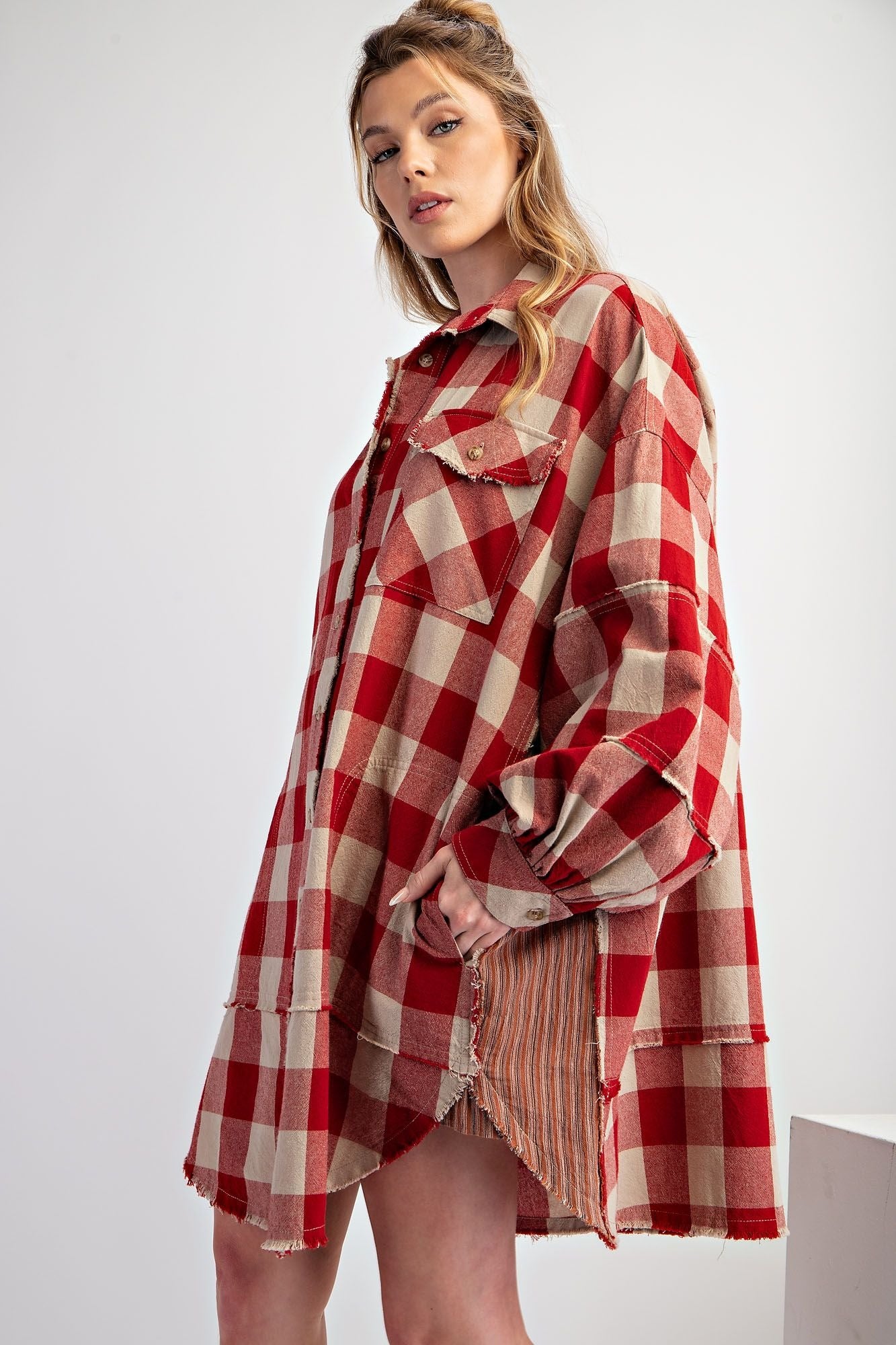 Selena Plaid Tunic Dress