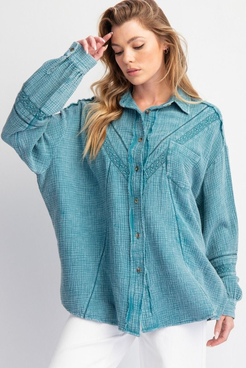 Hazel Button Up