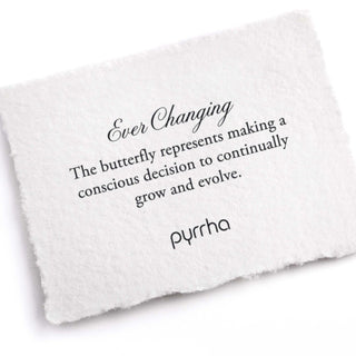 ever changing info card for pyrrha necklace