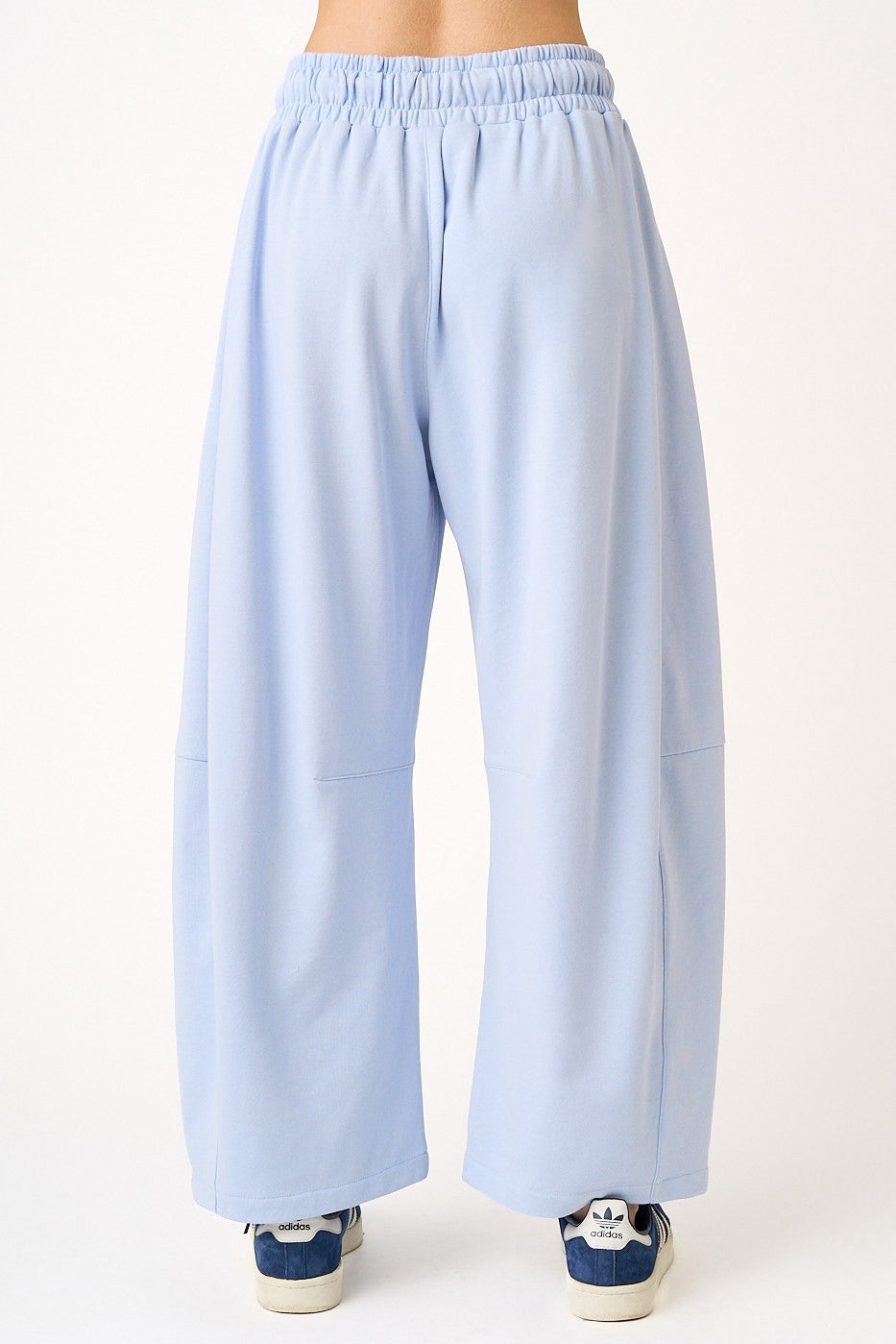 Light blue pants on a white background
