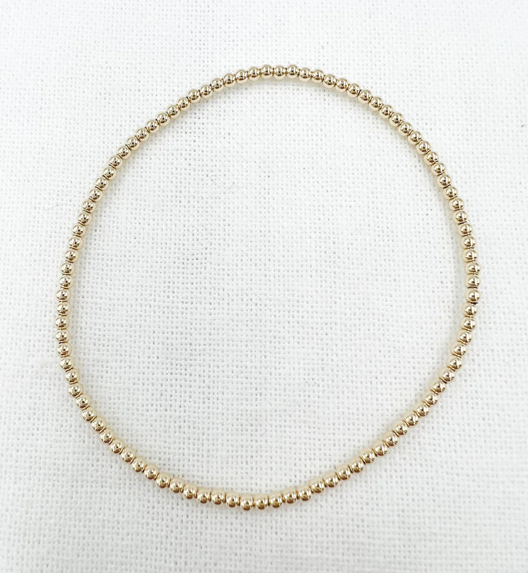 Gold Leave on Bracelet | 2mm - 6.5"