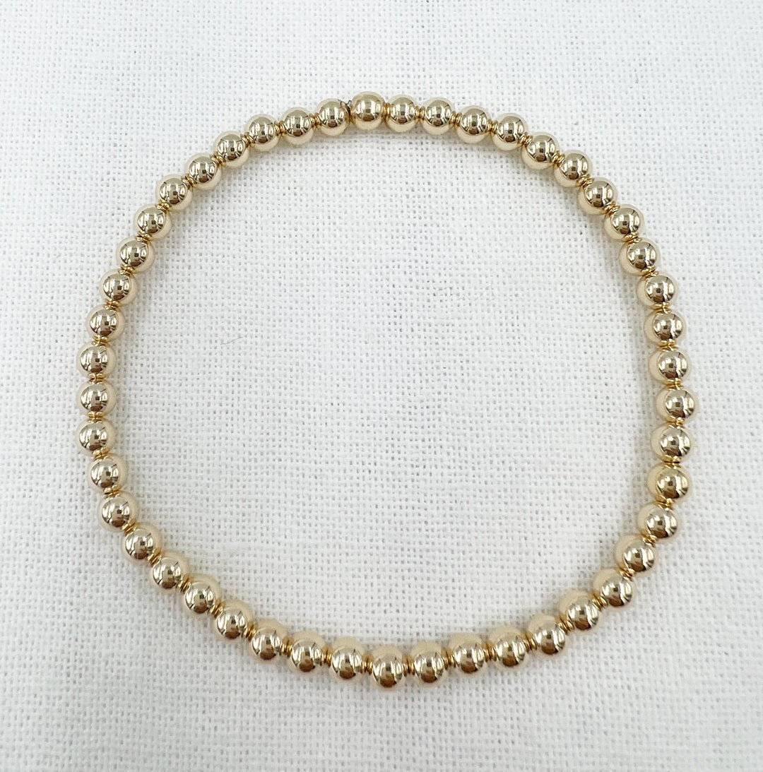 Gold Leave On Bracelet