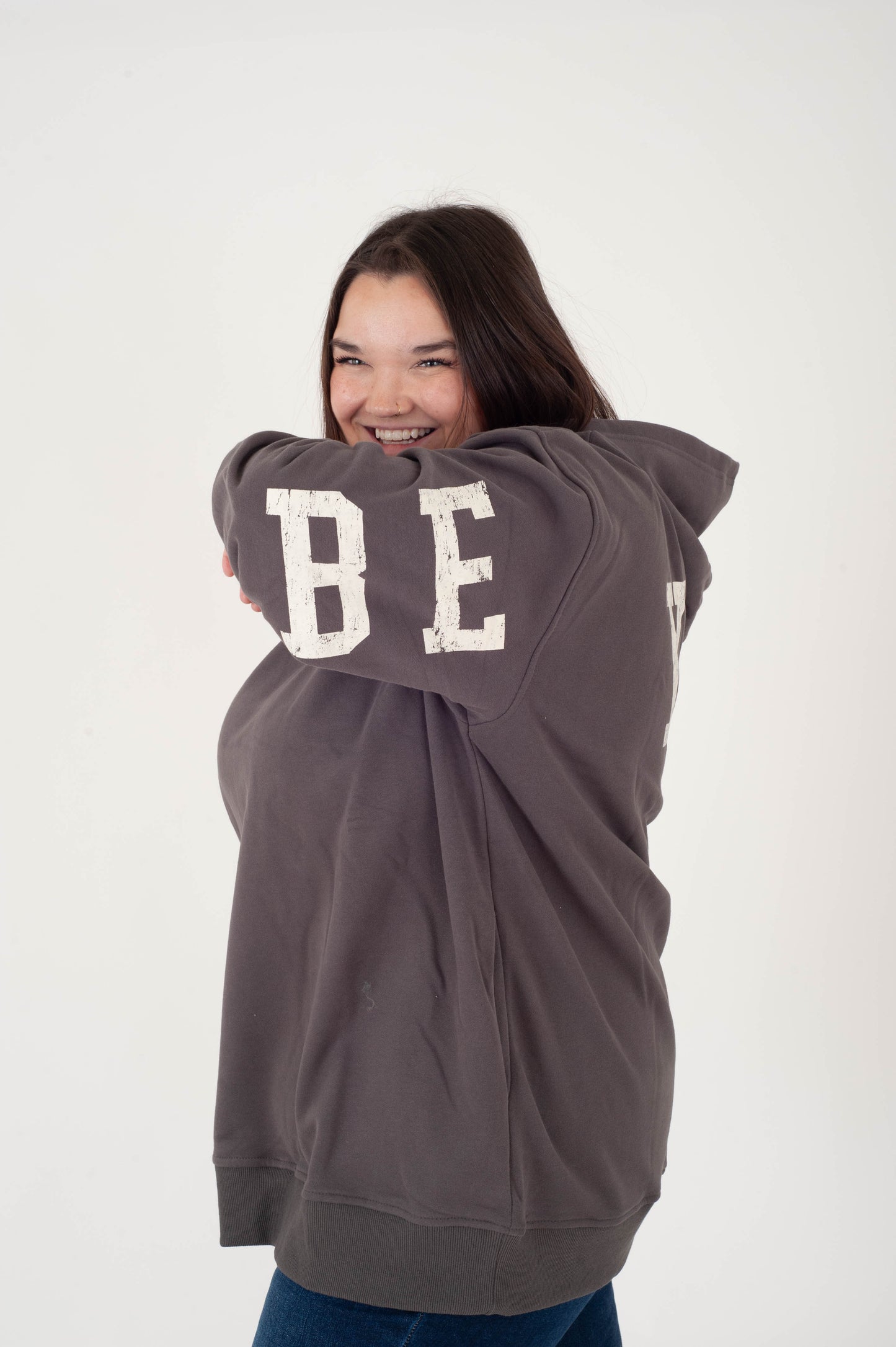 Curvy Be Yourself Hoodie