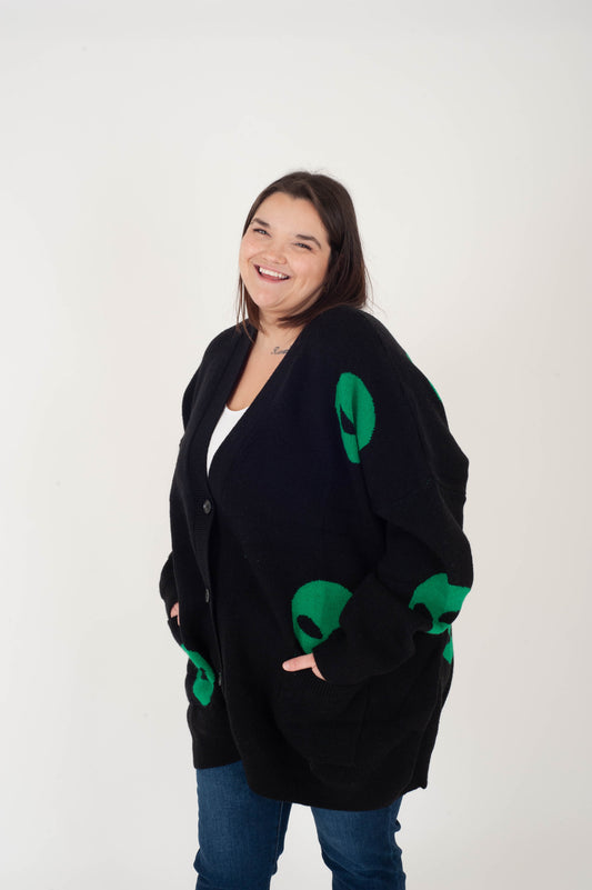 Curvy Alien Cardigan