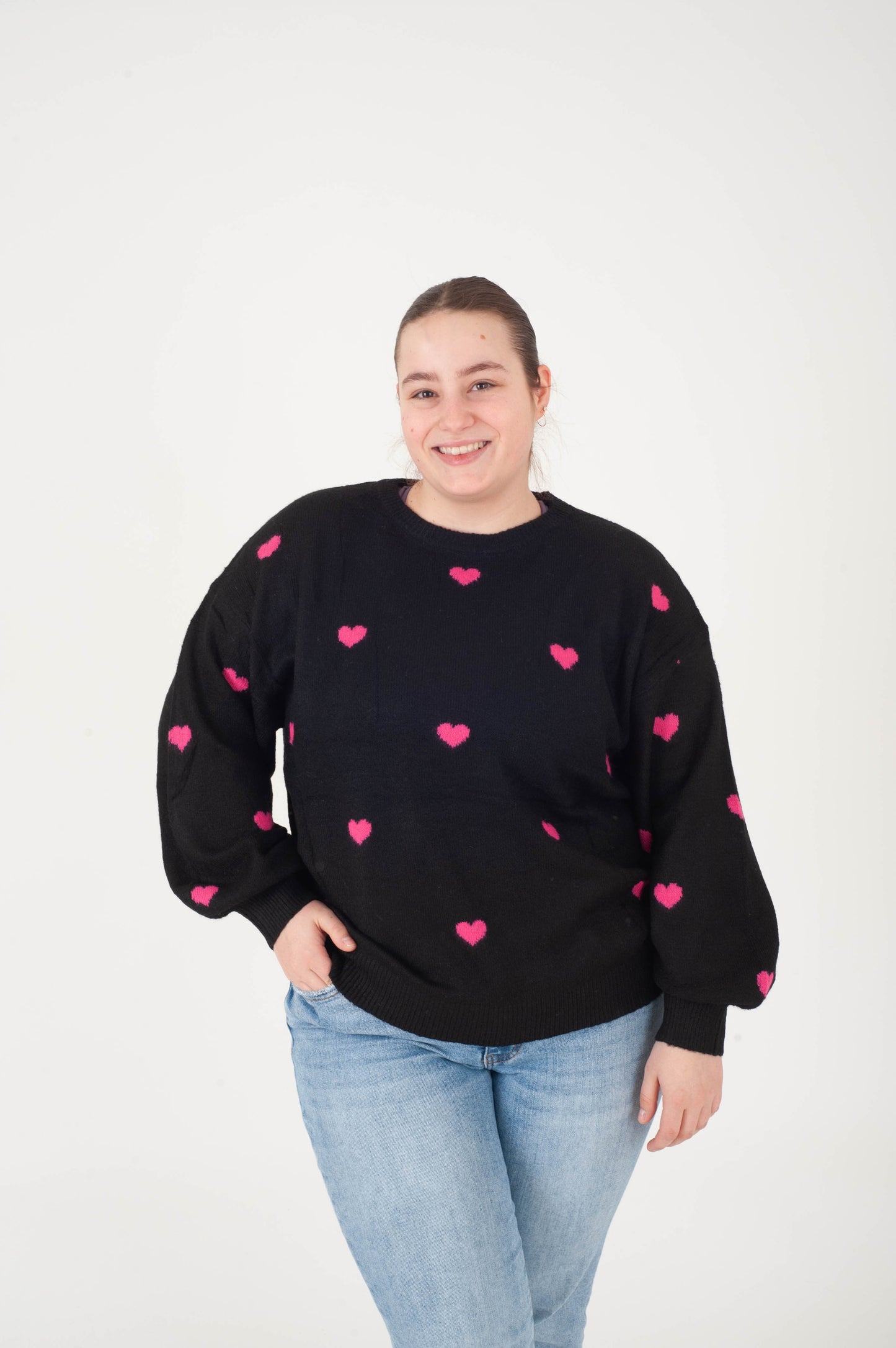 Justina Heart Sweater