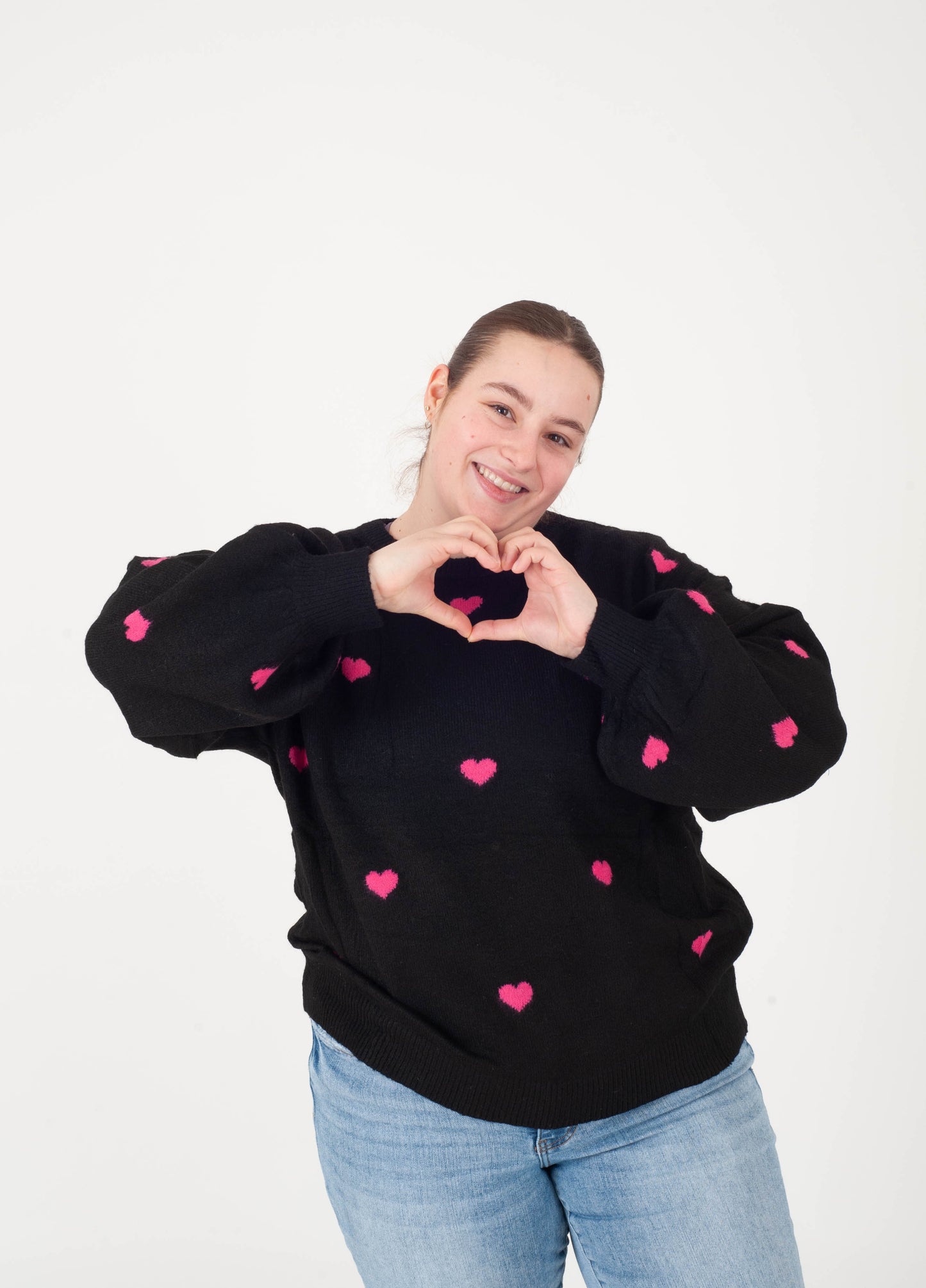 Justina Heart Sweater