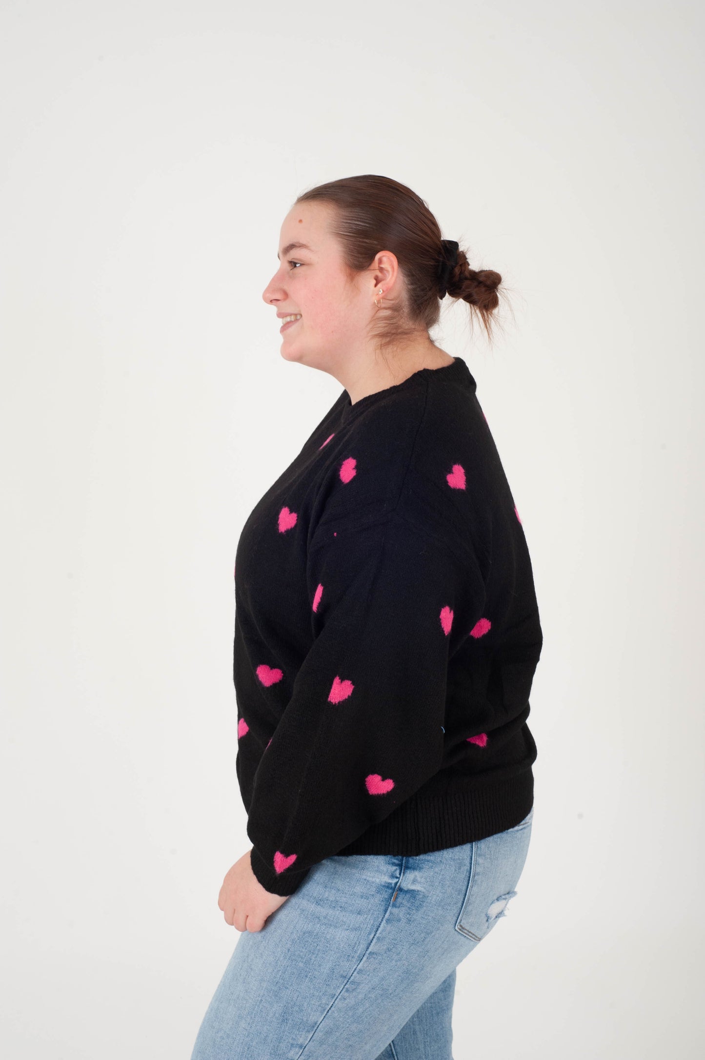 Justina Heart Sweater