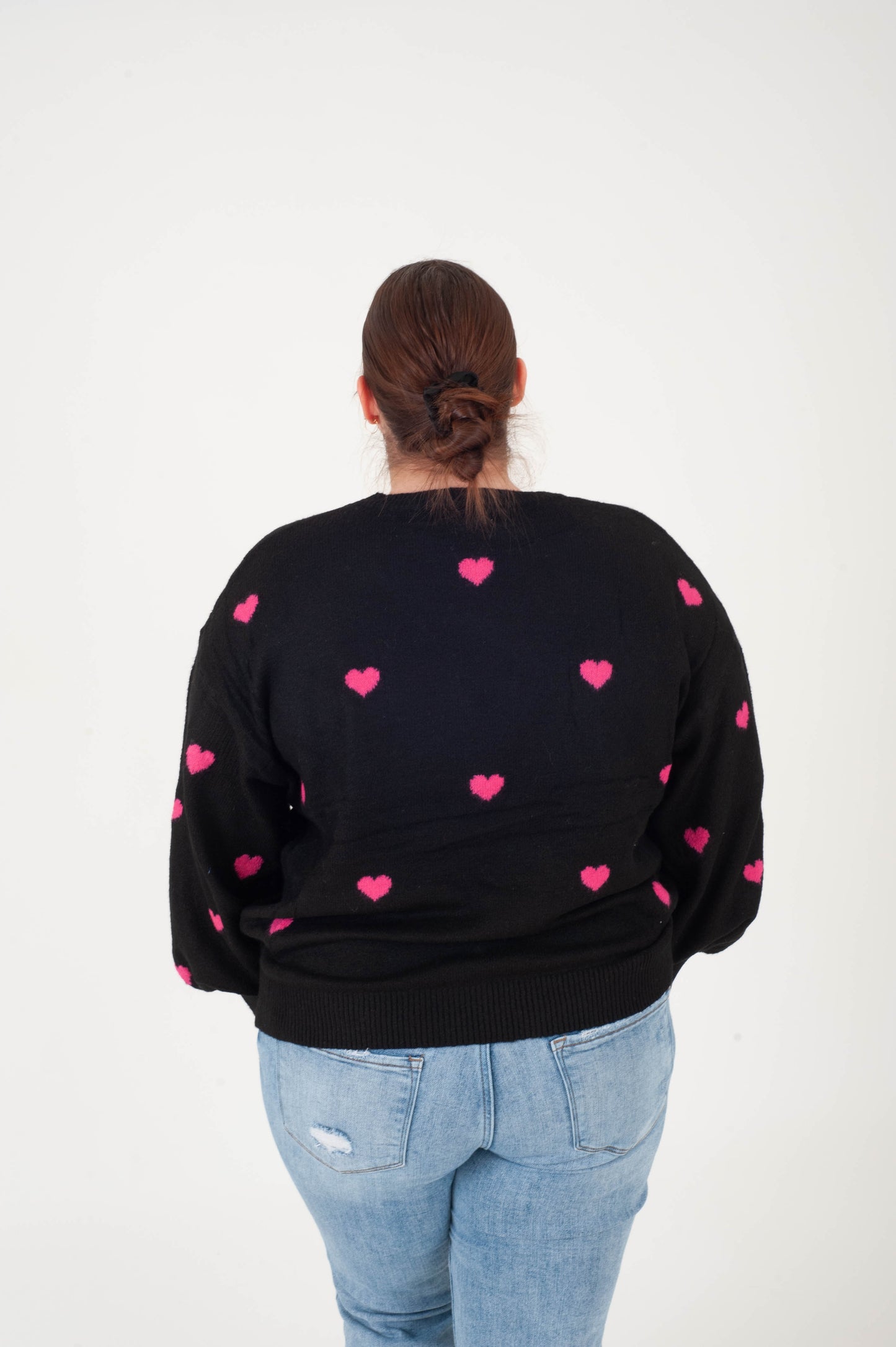 Justina Heart Sweater