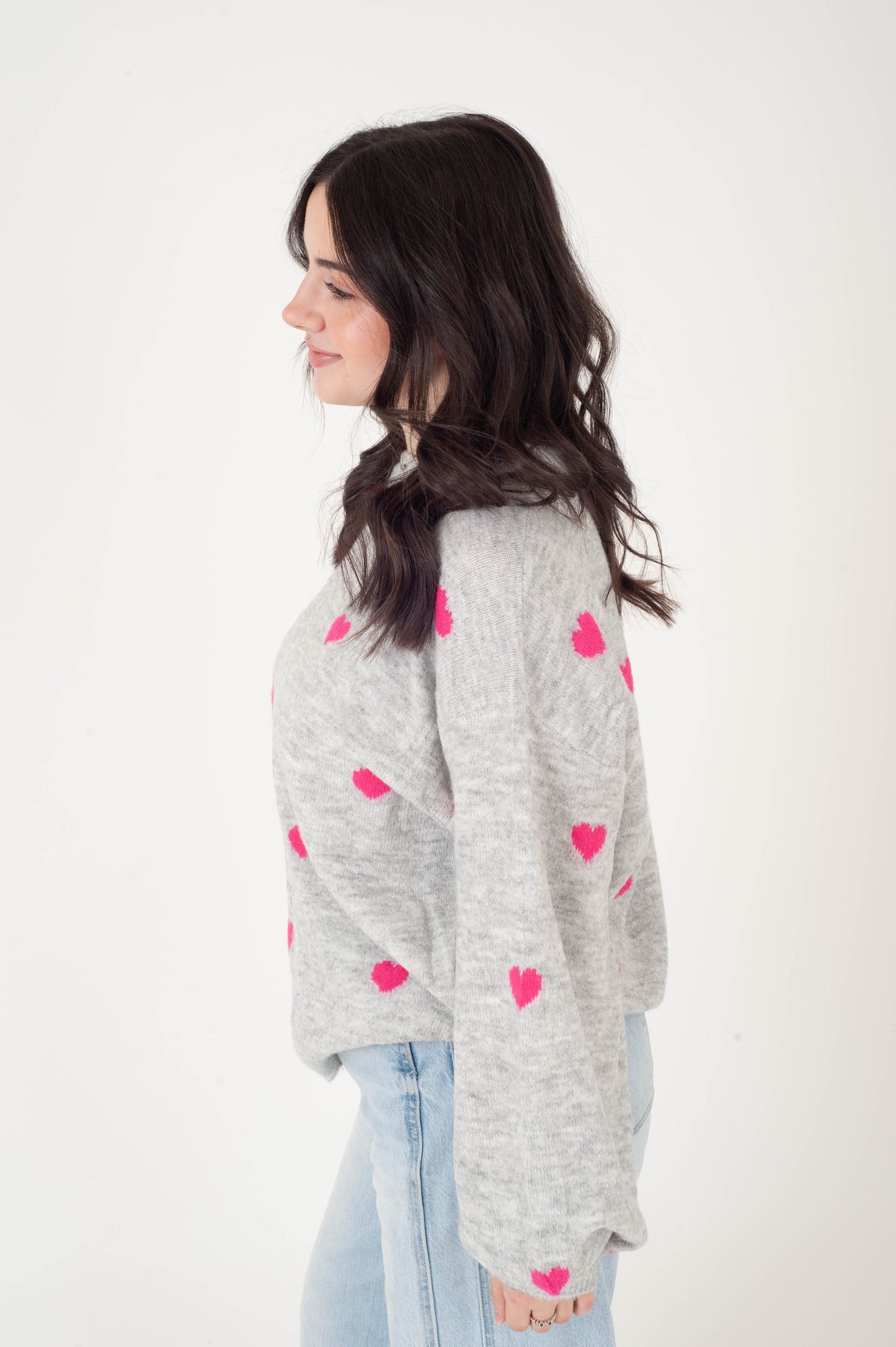 Justina Heart Sweater