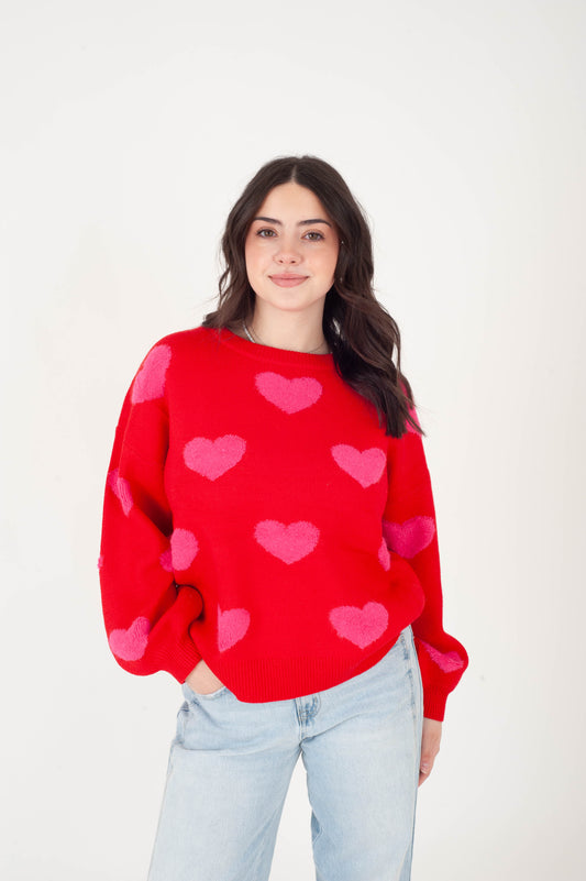 Katrina Heart Sweater