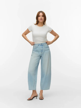 Zelda Barrel Jeans - Light Wash