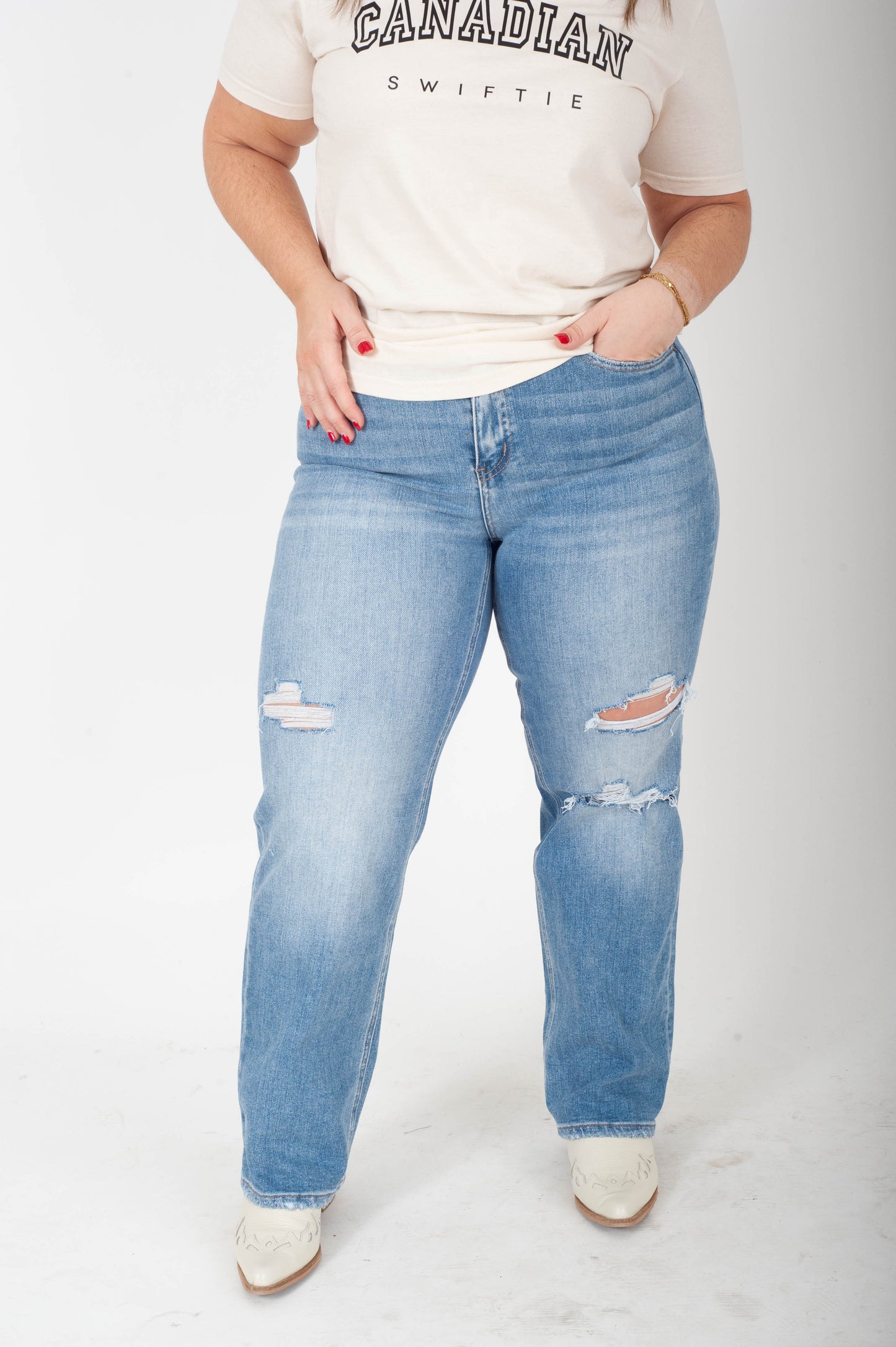 Joysome High Rise Dad Jeans