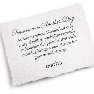 a detail card about a pyrrha necklace